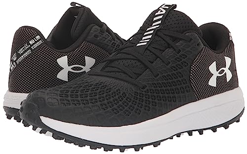 Under Armour Women's Glyde 2.0 Turf, (001) Black/Black/Metallic Silver, 9, US