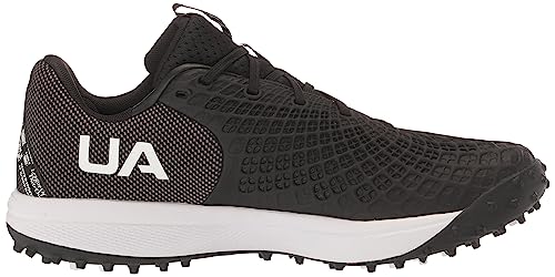 Under Armour Women's Glyde 2.0 Turf, (001) Black/Black/Metallic Silver, 9, US