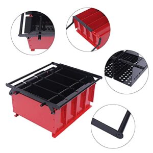 Newspaper Clumping Press, Brick Briquette Machine Paper Log Fire Free Eco Recycle Newspaper Fuel Block for Heating Fire Stove Home Tool for Indoor Outdoor Home Garden Newspaper (Red)