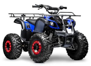 seangles gas 125cc atv quad 4 wheeler for adults and kids atv with off-road tires - 220lbs weight capacity - tested and fully assembled (red)