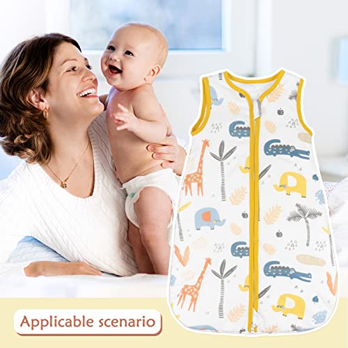 SERAPHY Baby Sleep Sack 6-12 Months 100% Cotton 1.5TOG Wearable Blanket Baby Sleeping Bag Comfortable Toddler Sleeping Sack for Baby Boys & Girls