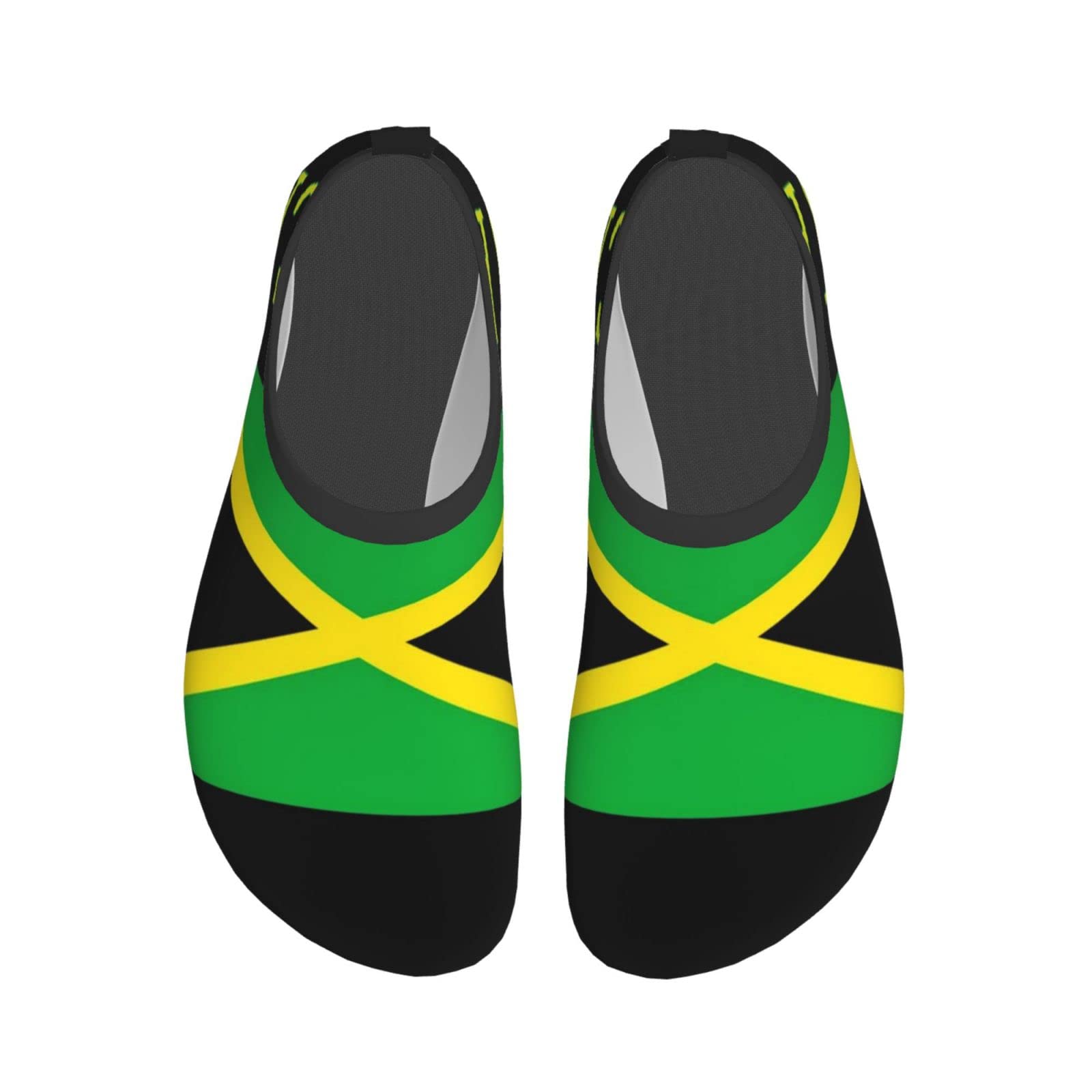 Jamaican Flag Water Shoes for Women and Men Quick-Dry Aqua Socks Swim Beach Womens Mens Shoes for Outdoor Surfing Yoga Exercise