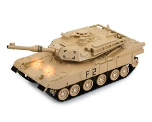 ds. distinctive style 1/48 scale metal tank model m1a2 abrams main battle tank toy plastic model with sound and light