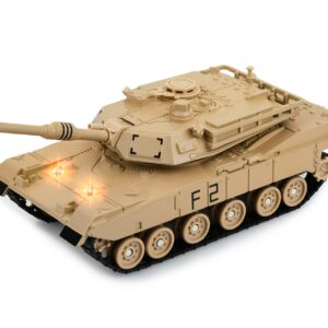 DS. DISTINCTIVE STYLE 1/48 Scale Metal Tank Model M1A2 Abrams Main Battle Tank Toy Plastic Model with Sound and Light