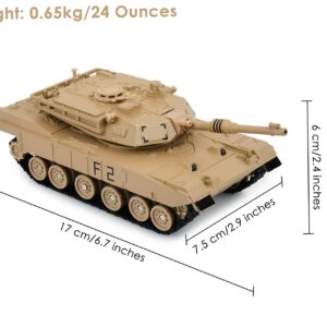 DS. DISTINCTIVE STYLE 1/48 Scale Metal Tank Model M1A2 Abrams Main Battle Tank Toy Plastic Model with Sound and Light