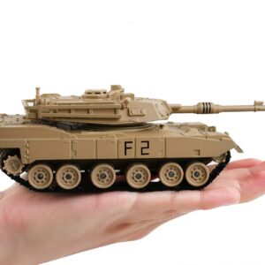 DS. DISTINCTIVE STYLE 1/48 Scale Metal Tank Model M1A2 Abrams Main Battle Tank Toy Plastic Model with Sound and Light