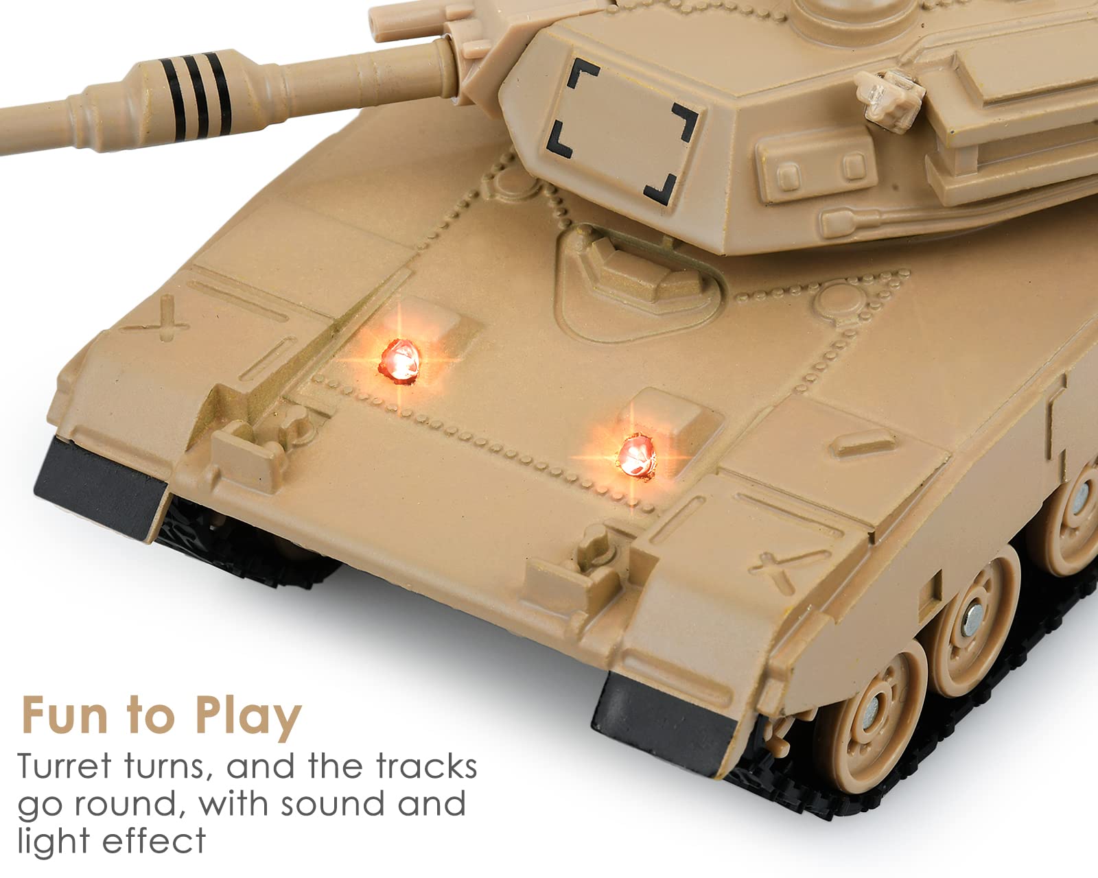 DS. DISTINCTIVE STYLE 1/48 Scale Metal Tank Model M1A2 Abrams Main Battle Tank Toy Plastic Model with Sound and Light