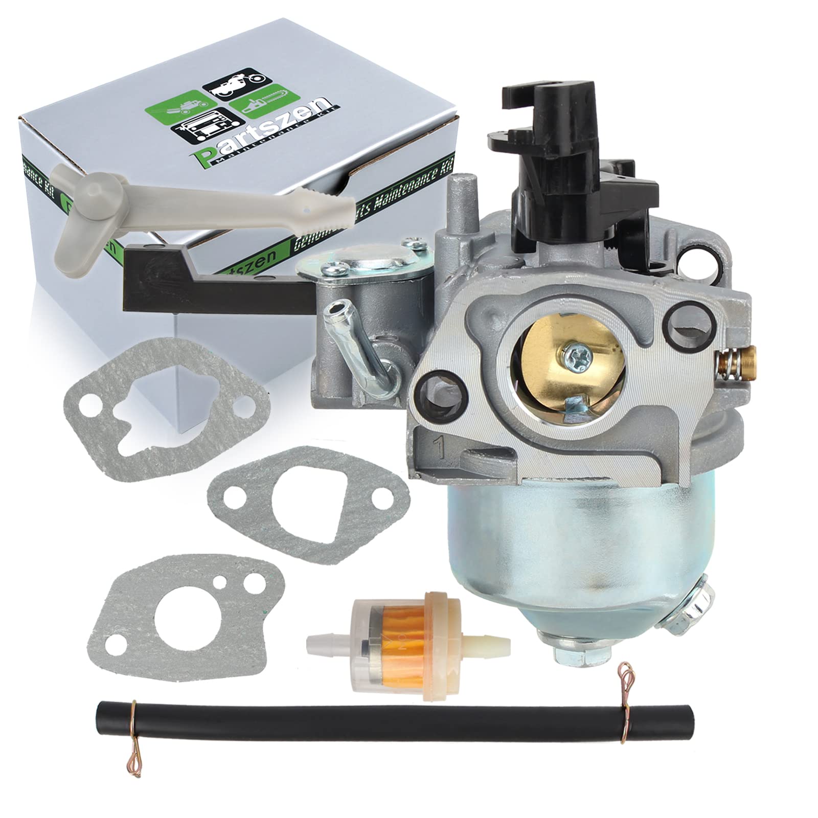 partszen 591007 592236 Carburetor for Ruixing 126 G-enera-c 0J88870123 0065931 Kohler 18-853-16-S SH265 Southland A202645 A201499 with Fuel Filter Line