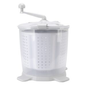 portable washing machine 2 in 1 hand crank mini clothes spin dryer for dorms, apartments, camping, rv - washer and dryer - manual non electric