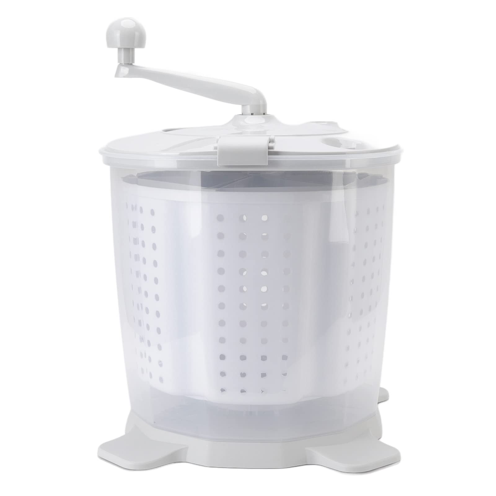 Portable Washing Machine 2 in 1 Hand Crank Mini Clothes Spin Dryer for Dorms, Apartments, Camping, RV - Washer and Dryer - Manual Non Electric