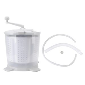 Portable Washing Machine 2 in 1 Hand Crank Mini Clothes Spin Dryer for Dorms, Apartments, Camping, RV - Washer and Dryer - Manual Non Electric