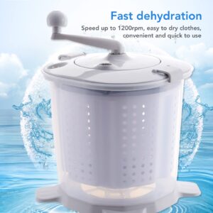 Portable Washing Machine 2 in 1 Hand Crank Mini Clothes Spin Dryer for Dorms, Apartments, Camping, RV - Washer and Dryer - Manual Non Electric