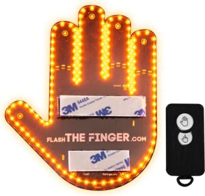 the finger - finger light for car window, finger car light, light up finger for car, flick hand light car assesoriess for men, cool car accessories and truck accessories for men