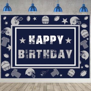 football backdrop for birthday party 7x5ft navy blue cowboy photography background football themed sports fans party decor supplies banner photo props