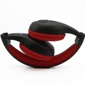 Things Audio Portable Personal FM Radio Headphones Pull-Out Antenna for Great Reception, Walking, Jogging, Relaxing, School, Talk Radio - Powered by 2AA Batteries (Not Included) (Black & Red)