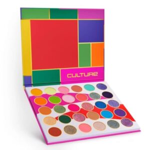 Juvia's Place Culture - Yellow, Greens, Purple, Chromatic, Eyeshadow Palette, Professional Eye Makeup, Pigmented Eyeshadow Palette, Makeup Palette for Eye Color & Shine, Pressed Eyeshadow Cosmetics