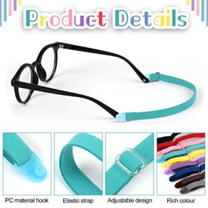 9 Pcs Kids Glasses Strap with Snap Button Elastic Adjustable Eyeglass Band Nonslip Glasses Holder for Kids Safety Eyewear Retainers for Toddler Sports Eye Glass Sunglasses Lanyard (Multicolored)