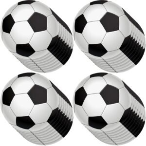 yexiya 32 pcs soccer ball cutout paper soccer party decorations soccer party favor football banner bulletin board sports theme party supplies with glue point for classroom boys soccer fans birthday