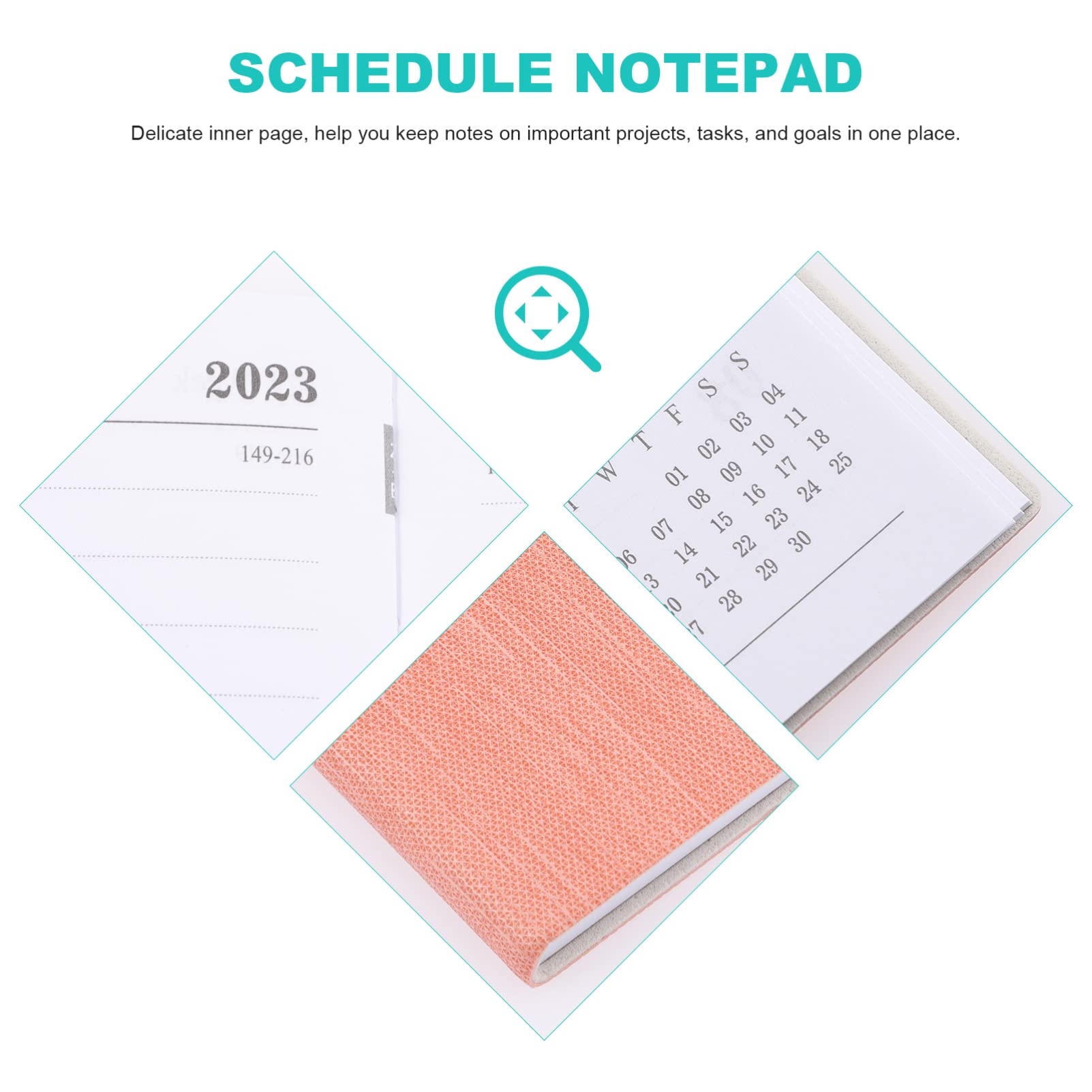 Kisangel Writing Plans Notepad Notebooks 2023 Agenda Book Paper Student Simple Periodicals Note Pads Office Notepad