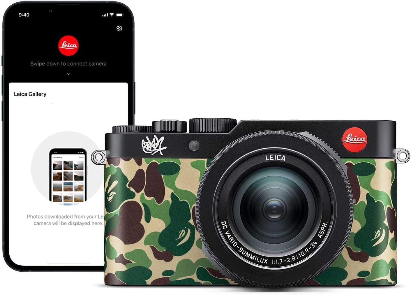 Leica D-Lux 7 (A Bathing Ape x Stash) Digital Camera (Black) Special Edition