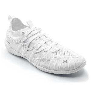 TriXstar Altair Unisex Premium Cheer Shoes, Cheerleading Sneakers Lightweight Lace Up Shoe for Men and Women, Superior Functional Design, White