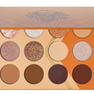 Juvia's Place The Nubian Earth - Orange, Browns, Tans, Shades of 12, White Pressed Eyeshadow Palette, Professional Eye Makeup, Pigmented Eyeshadow Palette, Cosmetic Palette for Eye Color & Shine