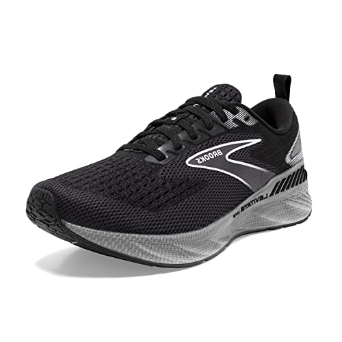 Brooks Women’s Levitate GTS 6 Supportive Running Shoe - Black/Blackened Pearl/White - 9 Medium