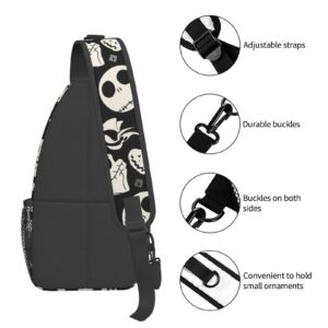 Lufcveq Crossbody Bags For Women/Men Skull Sling Bag Outdoor Casual Fashion Chest Bags