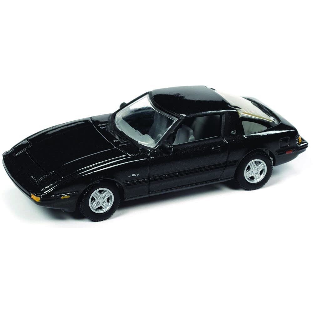 1982 Mazda RX-7 Tornado Silver Met Classic Gold Collection Ltd Ed to 12480 pcs Worldwide 1/64 Diecast Model Car by Johnny Lightning JLCG029-JLSP244 A