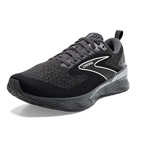 Brooks Men’s Levitate GTS 6 Supportive Running Shoe - Blackened Pearl/Ebony/White - 9 Medium