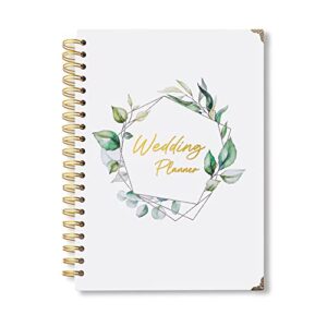 2024-2025 complete 180 pages wedding planner book and organizer for the bride, hardcover wedding planning book, engagement gifts for couples, keep your wedding organized