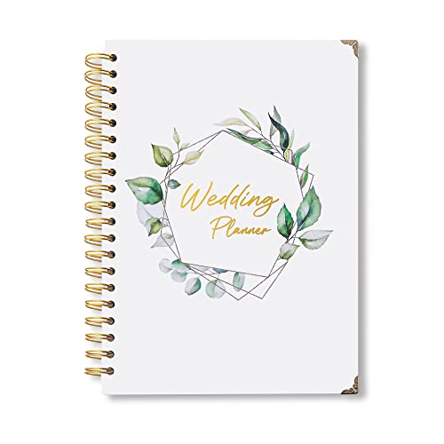 2024-2025 Complete 180 Pages Wedding Planner Book and Organizer for The Bride, Hardcover Wedding Planning Book, Engagement Gifts for Couples, Keep Your Wedding Organized