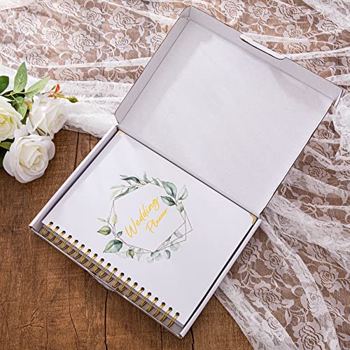 2024-2025 Complete 180 Pages Wedding Planner Book and Organizer for The Bride, Hardcover Wedding Planning Book, Engagement Gifts for Couples, Keep Your Wedding Organized