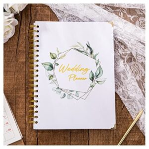 2024-2025 Complete 180 Pages Wedding Planner Book and Organizer for The Bride, Hardcover Wedding Planning Book, Engagement Gifts for Couples, Keep Your Wedding Organized