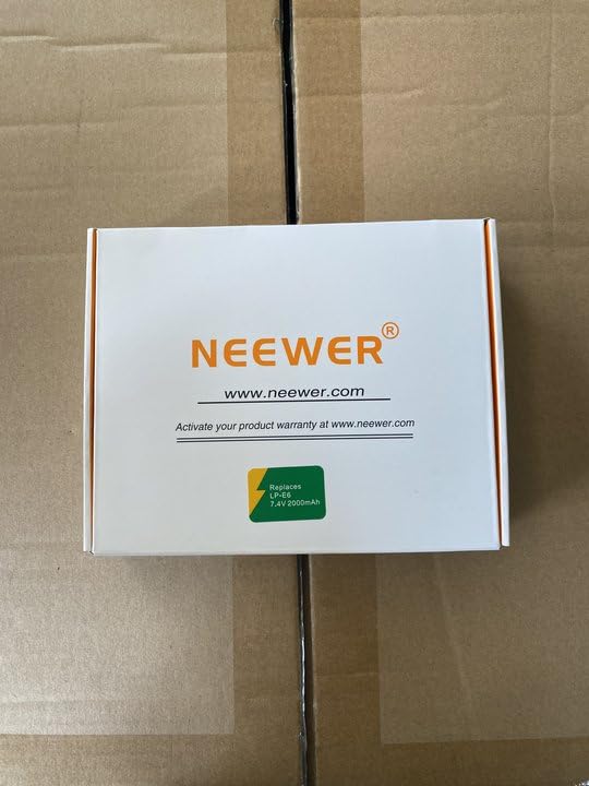 NEEWER 2 Packs LP-E6 LP-E6N Replacement Batteries and an USB Dual Charging Case Set, Compatible with Canon 5D Mark II III 5D Mark IV 5DS/5DS R 60D 6D Mark II 7D 7D Mark II 70D 80D 90D