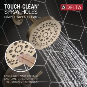 Delta Faucet Saylor 14 Series Gold Shower Valve Trim Kit, System, Set, Fixture, Head and Handle Champagne Bronze T14235-CZ (Valve Not Included)