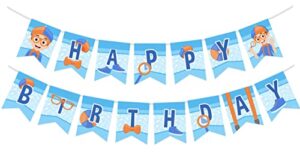 treasures gifted officially licensed blippi birthday banner - blippi happy birthday banner - blippi birthday party supplies - blippi party decorations - blippi banner - blippi party supplies