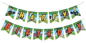 treasures gifted officially licensed wild kratts birthday banner - wild kratts happy birthday banner - wild kratts birthday party supplies - wild kratts party decorations for walls & entryways