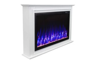 touchstone sideline elite forte 40-inch smart alexa®/wifi enabled electric fireplace with surround mantel