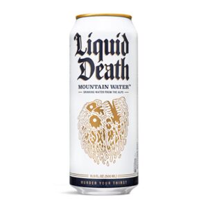 Liquid Death Still Mountain Water, 16.9 fl oz Tallboys (18-Pack)