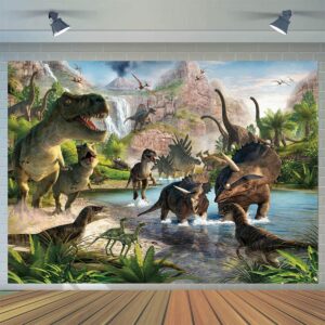 cylyh 7x5ft dinosaur photo backdrop dinosaur park theme backdrop dinosaur photography background for boy girl birthday party banner newborn baby shower decoration photo d596