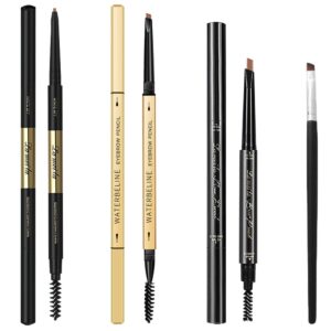 3 different eyebrow pencils,creates natural looking brows easily and lastes all day,4-in-1:eyebrow pencil *3; eyebrow brush *1,dark brown #-927019
