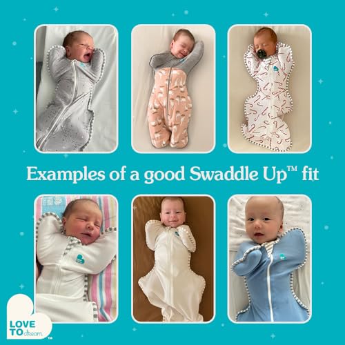 Love to Dream Swaddle UP Warm 2.5 TOG, Dreamer Olive, Small, 8-13 lbs, Dramatically Better Sleep, Allow Baby to Sleep in Preferred Arms Up Position for Self-Soothing, Snug Fit Calms Startle Reflex