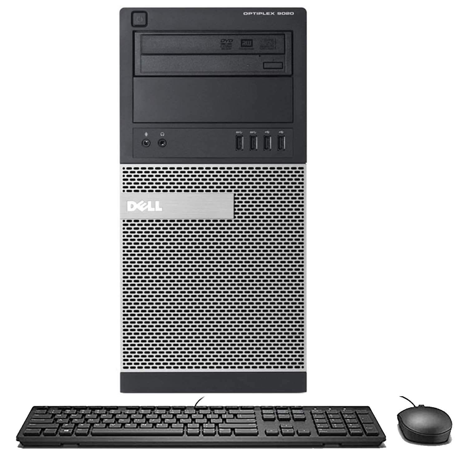 Dell Tower Computer Gaming PC, GeForce GTX 1650 4GB GDDR5 [ Intel Core i7 Processor, 16GB RAM, 1TB SSD, HDMI, Wi-Fi] Keyboard & Mouse, USB Bluetooth, Windows 10 (Renewed), Black