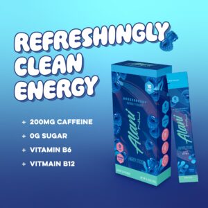 Alani Nu BREEZEBERRY Energy Sticks | Energy Drink Powder | 200mg Caffeine | Pre Workout Performance with Antioxidants | On-The-Go Drink Mix | Biotin, B Vitamins | Zero Sugar | 5 Calories | 10 Pack