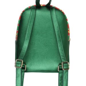 Bioworld Elf The Movie Buddy OMG! Santa! I Know Him Allover Pattern Faux Leather Mini Backpack