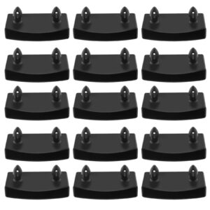 micro traders 50pcs bed slat end caps bundles plastic holders 2 pins sides centre ends fixings for securing metal beds leather beds wooden beds sofa beds bunk beds black