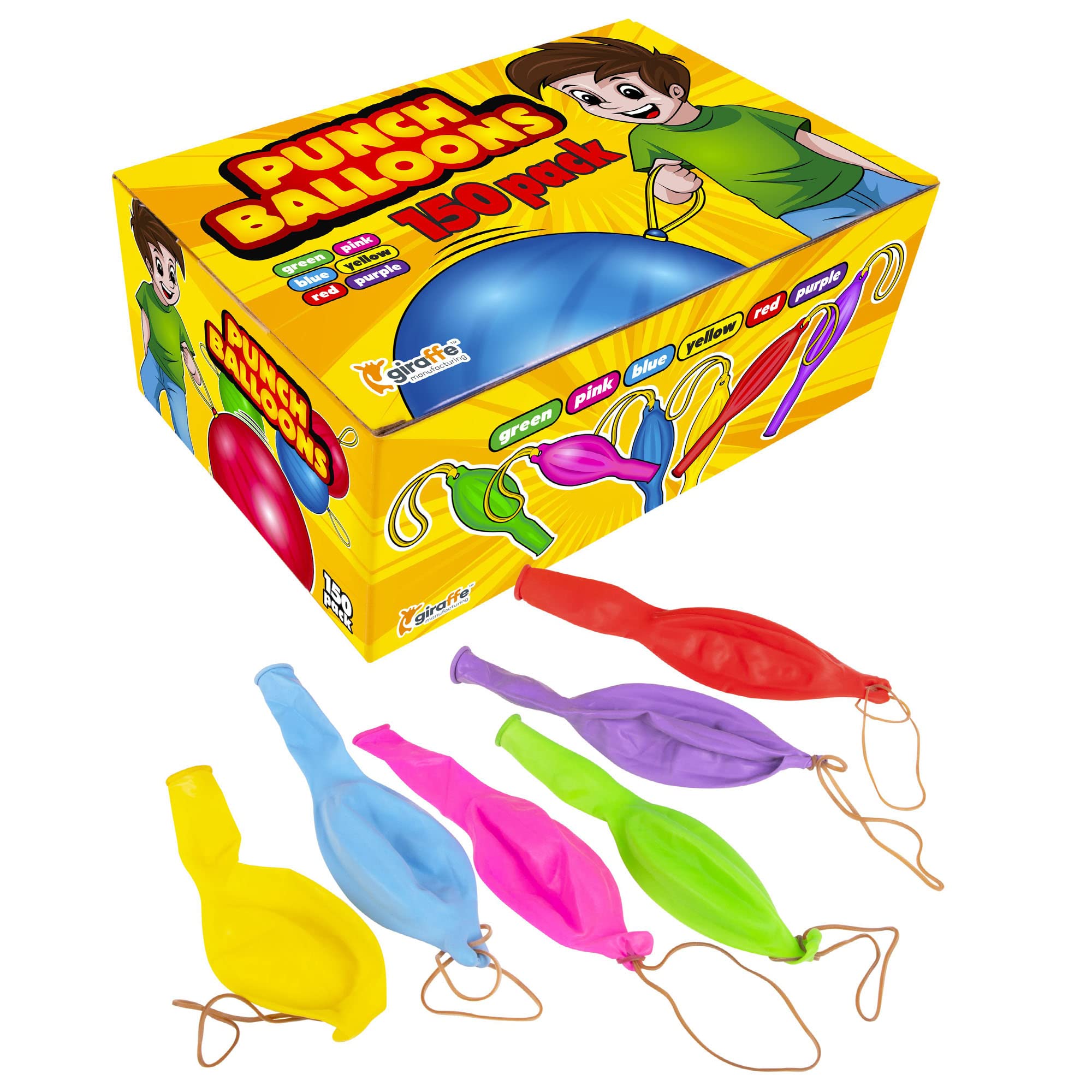 150-Pack Neon Punch Balloons I Punch Balloons Party Favors for Kids I ...