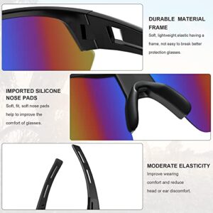 YENPK Tinted Safety Glasses Goggles for Men, Scratch & Impact Resistant Eyes Protection Protective Eyewear (6pack-multicolor)