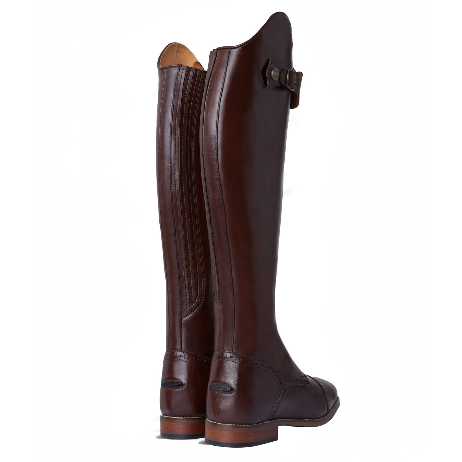 HORZE B Vertigo Canopus Front Zip Tall Boots - Dark Brown - 9.5